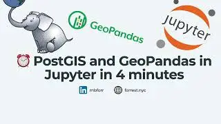 Connect PostGIS and GeoPandas in Jupyter in 4 minutes