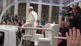 Pope Francis in College Green, Dublin, Ireland. August 2018.