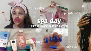 SPA DAY completão!! | 👳‍♀️pré aniversário🎂 ~ unhas, cabelo, skin care, banho de lua~