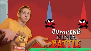 СРАЖАЮСЬ С БОТАМИ ЗА ЗВАНИЕ ЛУЧШЕГО НИНДЗЯ) (Играю в Jumping Ninja Battle)