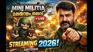 🔴 LIVE Mini Militia മലയാളം 🔥 Unlimited Custom Rooms | Join Now | Abitdrie