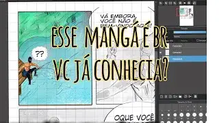 pintando pagina de um mangá BR