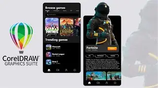 UI/UX Design | Game UI Design in CorelDraw | KH Graphics | EP2