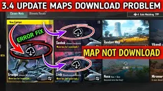 How to Fix maps Download error in pubg 3.4 update l pubg map not download problem solve