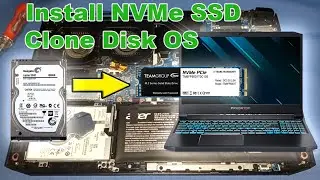 ACER PREDATOR PT315-51 Install PCIe NVMe SSD | Clone Disk