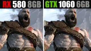 RX 580 8GB vs GTX 1060 6GB - God of War PC