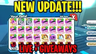 [REPLAY🔴] NEW UPDATE | PET SIMULATOR X STREAM | FREE VIP + GIVEAWAYS