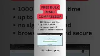 Free Bulk Image Compressor: 1000 images at a time, up to 50MB each!