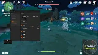 Genshin Impact 3 4 Internal Hack Cheat Menu Cybercore Elemental Attach Showcase 原神3 4 内部辅助外挂 元素附着 演示