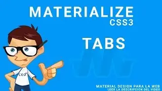 22 - MaterializeCss: Tabs (Material design para la web)