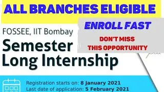 📣IIT BOMBAY INTERNSHIP Opportunity With Free Certification (SEMESTER LONG) | Apply Fast