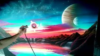 Airbrushing a Landscape .Spray Paint Art. by Antonipaints
