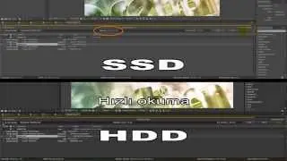After Effects Render ile HDD SSD Karşılaştırması