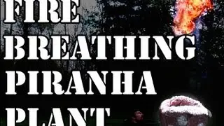 Home made 6 foot tall, fire breathing piranha plant from Super Mario Brothers