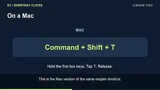 Closed a Chrome Tab by Accident? Get It Back