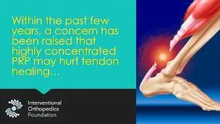 PRP Concentration and Tendon Healing Research