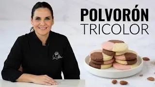 Polvorones TRICOLORES (almendra-piñon-chocolate)
