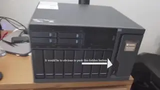 QNAP TVS 1282T NAS Hard Drive Install and Power Up