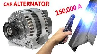 I TURN A CAR ALTERNATOR INTO A POWERFUL ADJUSTABLE WELDING MACHINE