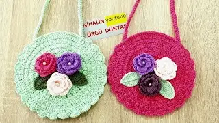 Renk renk çanta yapımı/çok kolay ayrıntılı anlatım/#crochetpatterns