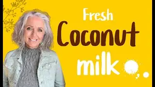 Let’s make coconut milk #plantmilk #coconutmilk