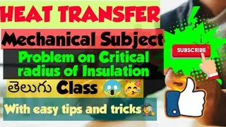 II Problem on critical radius of insulation II heat transfer II