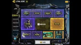 Unlocking Lethal Azure Draw|Call Of Duty Mobile - Lethal Azure Draw |CODM Lethal Azure Draw Gameplay