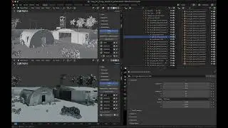 Pipeline TD: Exploring the Airstrip location in the Activision COD Warzone Caldera map in Blender