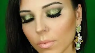 Green Glitter Eyes ♡ Holiday Tutorial | RobertaTravagliniMakup
