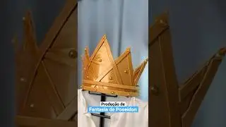 Fizemos a fantasia de Poseidon para a apresentação escolar de uma criança. #arte #fantasia