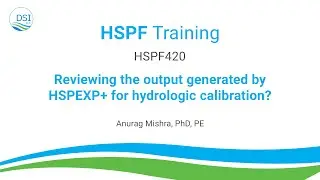 HSPF420: Reviewing the output generated by HSPEXP+ for hydrologic calibration?