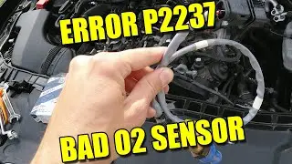How to Diagnose and Replace O2 Sensor Lambda Probe on Audi A6 C7 P2237 S1 B1