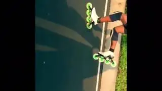 Inline Skate Double Push technique Slow Motion , Shakthi