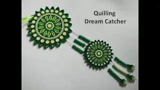 TUTORIAL 5 : Quilling Dream Catcher | How to make dream catcher from papers | DIY Dream Catcher