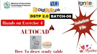 AutoCAD exercise 4 batch 6 | dstp 2.0 batch 06 autocad exercise 4 solution