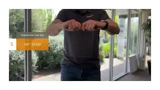 3M ScotchShield™ Window Film Security System S2400 Tear Test by ClimatePro