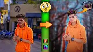 PicsArt Realistic Background change photo editing kaise Kare|| Hair Editing|| Radhe Pics Editor