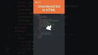 Unordered list in HTML #htmlcss #coding #csstricks #shorts