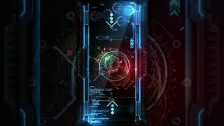 Blue sci fi HD HUD