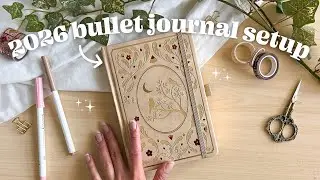 starting a NEW BULLET JOURNAL ✨ 2026 bullet journal setup
