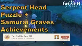 Genshin Impact: Serpent Head Puzzle + Samurai Graves [Hidden Achievement]