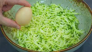 Zucchini with eggs is better than meat! Simple! Easy and delicious Zucchini recipes!