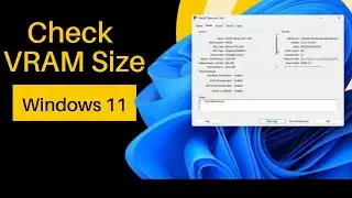 How to Check Your Graphics Card Video Memory VRAM Size on Windows 11