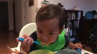 Kid eats Spicy
