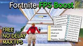 How to BOOST FPS in Fortnite (Lowest Delay, Low Ping, High FPS Boost)