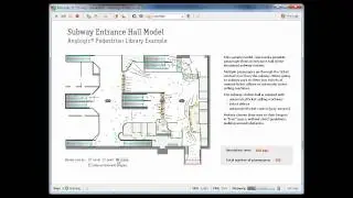 Simulation Software AnyLogic - Pedestrian Dynamics Model