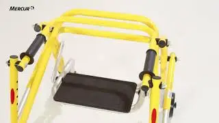 Como montar o Assento Dobrável no Andador Posterior | Mercur