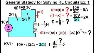Electrical Engineering: Ch 8: RC & RL Circuits (37 of 65) General Strategy Solving RL Circuits Ex.1