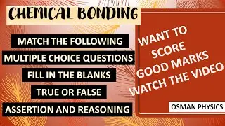 CHEMICAL BONDING REVISION VIDEO