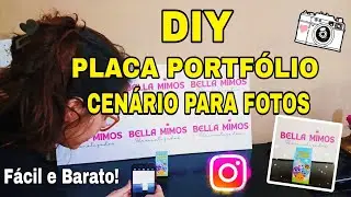 DIY - FAÇA VOCÊ MESMO - CENÁRIO PARA FOTOS PORTFÓLIO - MIMOS PERSONALIZADOS